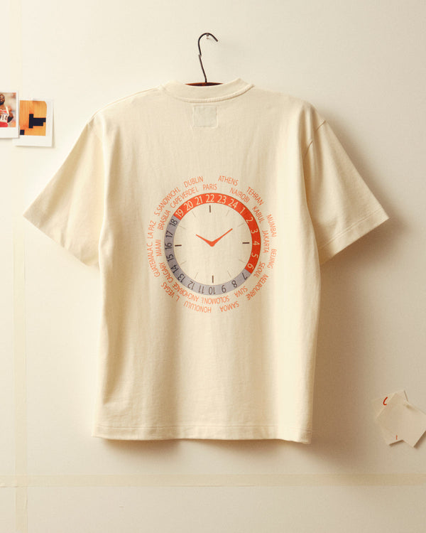 T-shirt Wold Clock - Ecru