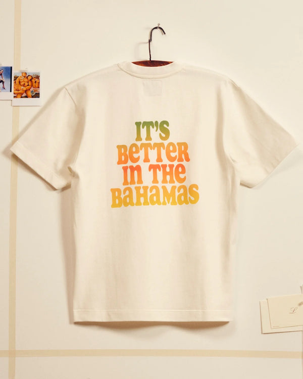 T-shirt "It's better in the Bahamas" - Ecru