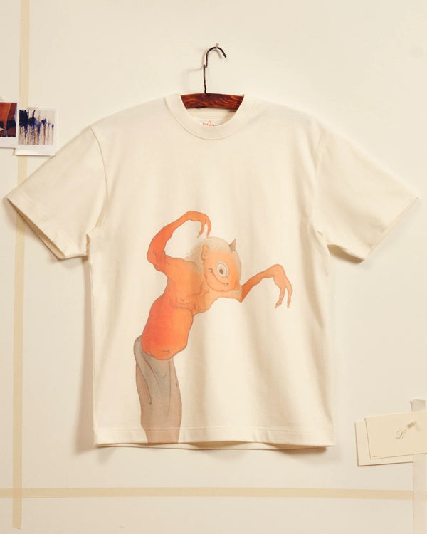 T-shirt Monstre japonais - Ecru
