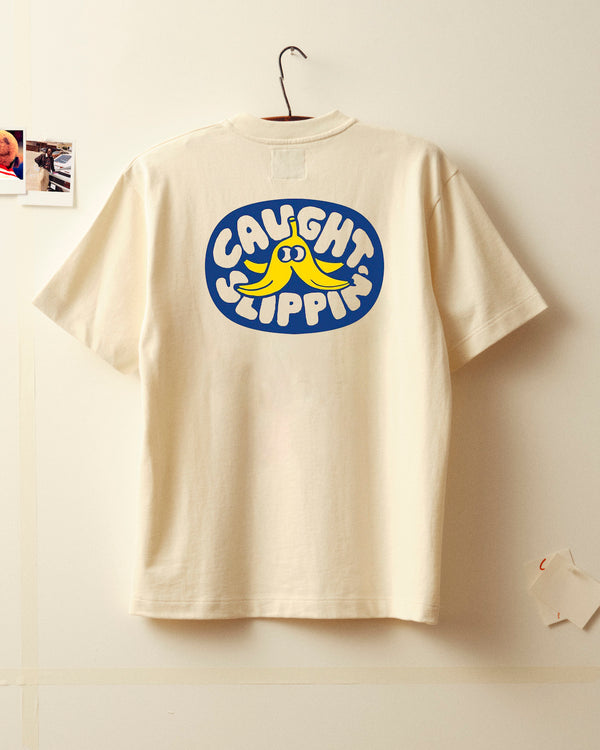 T-shirt Caught Slippin' - Ecru