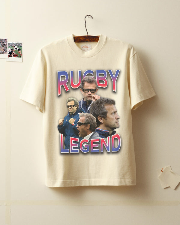 T-shirt Rugby Legend - Ecru