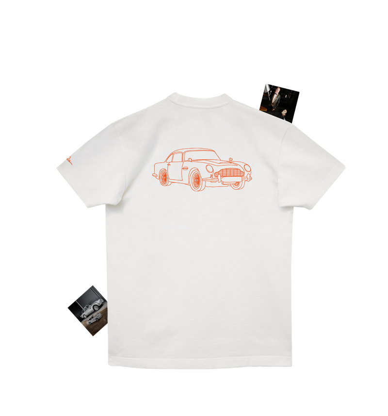 T-shirt de voiture vintage #7 - Ecru